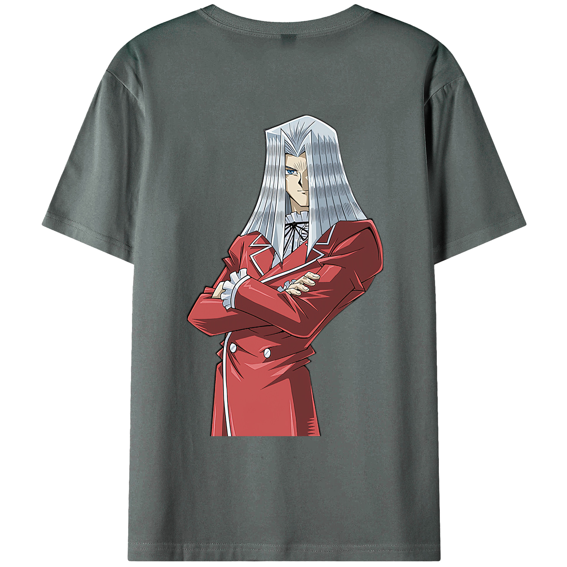 （画像用） 遊☆戯☆王 Yu-Gi-Oh! 綿100％ メンズ半袖Tシャツ（バックプリント） 通気性